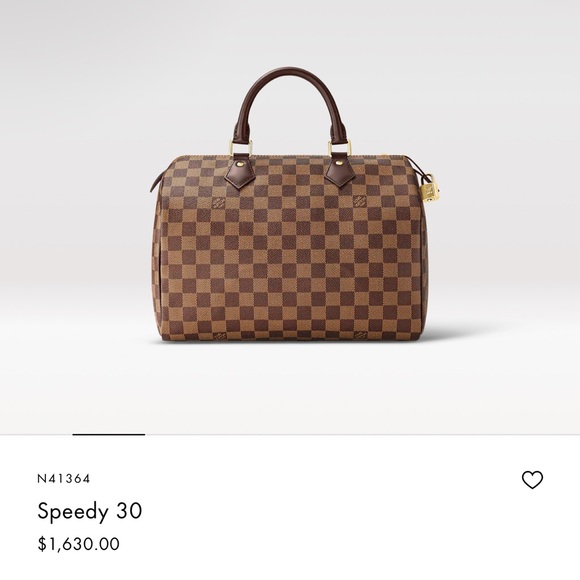 LOUIS VUITTON Authentic Speedy 30 Damier Ebene Handbag AA2069 France Bag - Picture 1 of 4